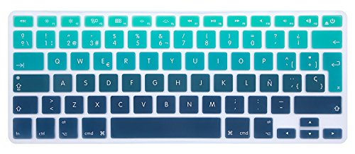 HRH XyCVRL[{[hJo[XL MacBook Air 13 MacBook Pro 13/15/17 (RetinafBXvCڂ܂͔񓋍) & ÂiMac EU CAEgL[{[hveN^[ EU13-Spanish-Gr