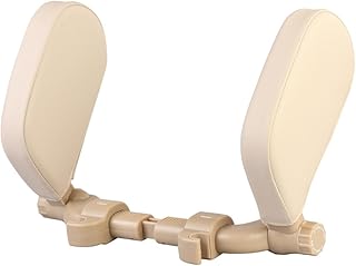 Memory Foam Nackenkissen Nackenstützkissen Lederversion Autozubehör Autokissen Reise Büro (gelb)