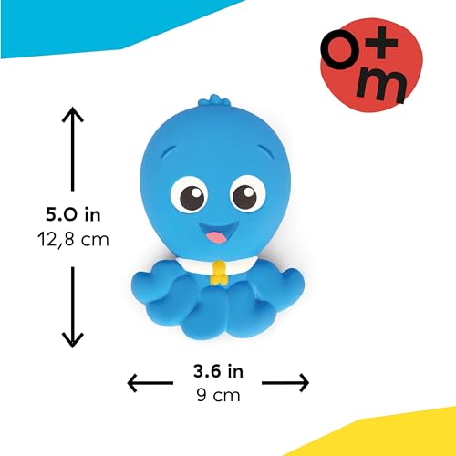 Image of Baby Einstein Ocean Explorers Soothing Opus Natural Rubber Teether Toy, Multisensory, Ages 0 Months and Up, Easy to Clean