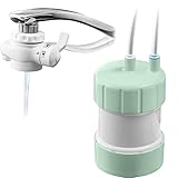 浄水器GOQURIA グリーン ホワイト 2年間カートリッジ交換不要 日本製