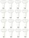AmazonBasics 65 Watt Equivalent, Daylight, Dimmable, BR30 LED Light Bulb | 16-Pack