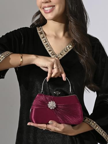 Image of Lavie Signature Women's Bangor Handle Framed Clutch | Ladies Purse | Gift For Women