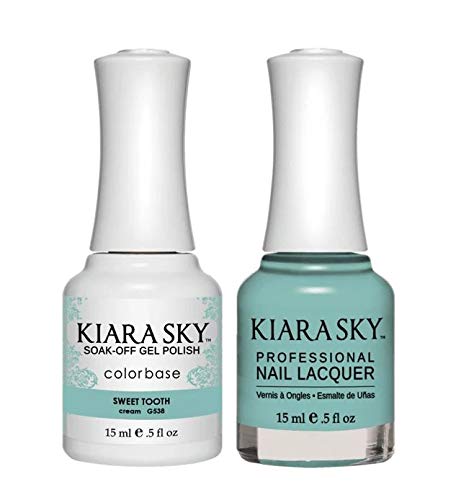 Kiara Sky Matching Gel Polish + Nail Lacquer (#538 SWEET TOOTH)