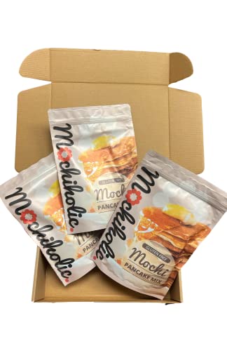 Pancake Mochi Mix Original Recipe, Rice Flour, Gluten-Free With Low Calories And Sugar With Essential Nutrients, 12 Oz Healthy Daily Snacks By Mochiholic (Pack Of 3) #TOP19