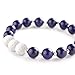 Adramata 6Pcs Lava Rock Stone Aromatherapy Essential Oil Diffuser Bracelet for Women Natural Gemstone Healing Crystal Bracelet