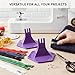 Zenirob 2Pcs Zipper Jig Tool for Zipper Pulls 4 Size #3#5,#7#8 Handy Zip Fastener Jig Installing Tool for Jeans, Dresses, and Jackets (Purple)