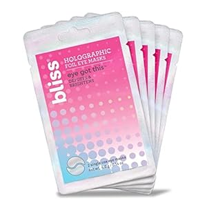 Bliss Eye Got This Holographic Foil Eye Masks – 5 Pack – Refreshing and Awakening Eyes – Reduces Puffiness and Dark Circles – Clean – Vegan & Cruelty-Free