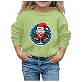 Genérico Sudadera con Capucha Infantil Navideña Invernales Nieve Abrigo Niñas Actividades Exteriores Diversión Familiar Festiva (Light Green, 8-9 Years)