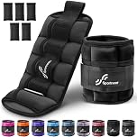 Sportneer Adjustable Ankle Weights Set, Ankle Wrist Weight Straps, 0.3Kg-1.6Kg for Per Ankle, 0.6Kg to 3.2Kg for a Pair, 2 Pack