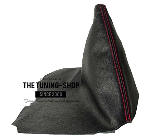 The Tuning-Shop Ltd for Toyota Gt-86 Subaru BRZ 2012-2016 E Brake Boot Black Leather with Red Stitching