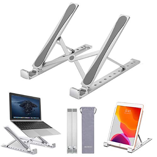 Laptop Ständer, Ergonomisch Notebook Ständer, Computerhalterung, Tragbarer Laptopständer Halter Belüftet für MacBook-Computer, 9-Fach