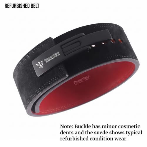 Image of 13MM Weightlifting Lever Belt for Man and Women, Crafetd from Heavy Duty Genuine Leather with Heavy Duty Buckle, Professional Weight Lifting Belt (13MM LEVER BELT, REFURBISHED-M)