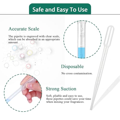 Moveland PIPETTES-3ML-QX-100 Pcs 3Ml Dropper Pipettes Essential Oil Transfer thumb #2