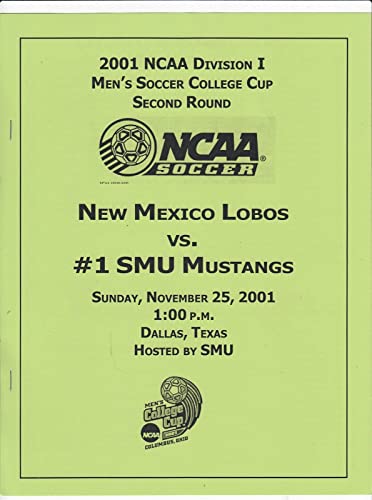 2001 NCAA Soccer College Cup Program NM vs SMU 11/25