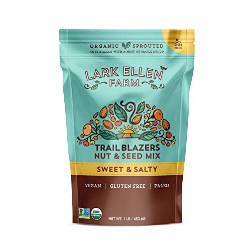 New Lark Ellen Farm Sweet & Salty Trail Mix Certified Organic Vegan Snacks (16 ounce)