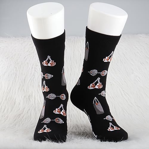 MBMSO Boxing Socks for Boxer Lovers - 2 Pairs Touch Me & Free Boxing Lesson Gloves Socks Gift4