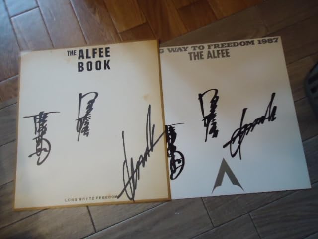 Amazon.co.jp: 直筆サイン色紙 THE ALFEE アルフィー LONG WAY TO 