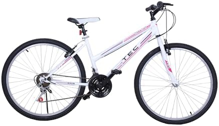 Bisiklet Vision Tec Eros 26" Jant 21 Vites Kadın Dağ Bisikleti Beyaz - Lila & Vitesli Bisiklet - Görsel 1