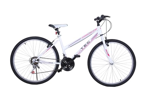 Bisiklet Vision Tec Eros 26" Jant 21 Vites Kadın Dağ Bisikleti Beyaz - Lila & Vitesli Bisiklet