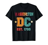 bandiera washington dc love capitol hill souvenir retrò vintage maglietta