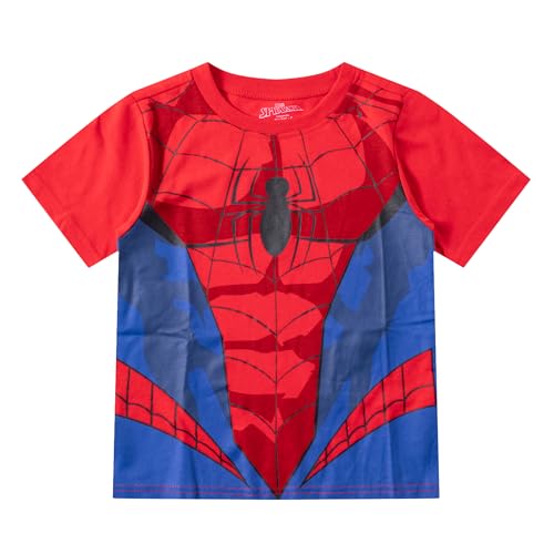 Camiseta de Thor y pantalón corto Marvel conjunto infantil azul y amarillo talla 4T 2
