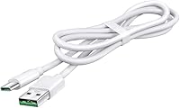 Vista 4 de Cable de carga USB tipo C rápido blanco de 3.3 pies compatible con Motorola Moto Z Force Droid