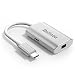Belinda USB Type C Adapter, USB C Type to Mini DisplayPort/Mini DP Adapter Cable With Power Aluminium Case Support 4K 60HZ resolution for Apple New Macbook Pro 2017, Samsung Galaxy S8