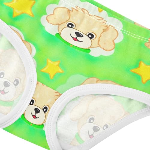 Cute Cartoon Dog Green Toddler Underwear Custom 2t Cotton Little Girl Panties Aesthetic Briefs Kids Undies4