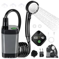 Spopal Campingdusche Tragbare, [6000mAh...