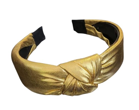 Image of Elegant&Exclusive Women's Fashion Chain Stones Hairbands /Headbands from Our Embellished Collection Useful for Girls & Women (Gold Metallic)