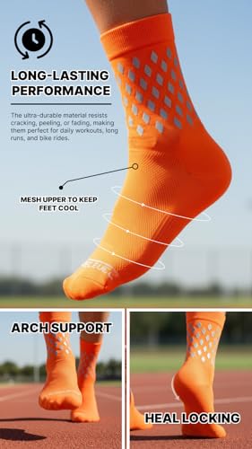 Image of ReflecToes Reflective Socks for cycling and running - 330 Candle Power High Visibility Night Safety Gear - Biomotion Support