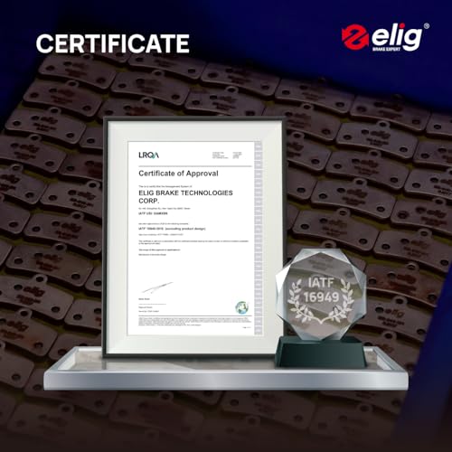 ELIG Bike Disc Brake Pad for Shimano 105 BR-RS505 R7020 R7070 Dura-Ace R9170 R9270 GRX RX400 RX810 SLX M7110 XT M8110 XTR M9100 Ultegra R8070 R8170/Tektro HD-R310 R510/Trp Hylex/Rever Arc-U (FM)