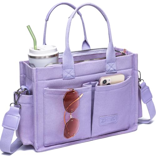ZHMO Canvas Tote Bag for Women,Women's Bags Crossbody Bags Work