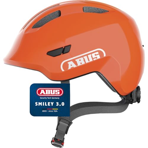 ABUS Casco infantil Smiley 3.0 - casco de bicicleta con ajuste bajo, diseños adaptados a los niños y espacio para una coleta - para niñas y niños