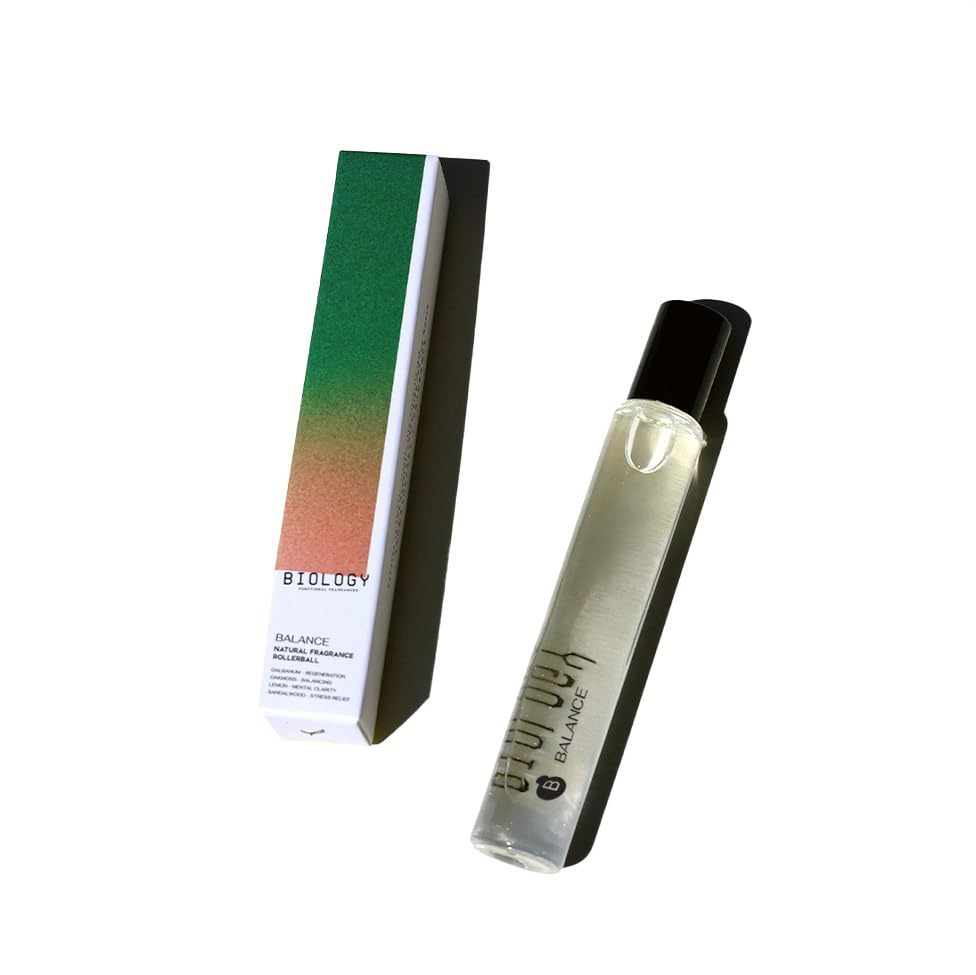 Rollerball - Balance - Oakmoss, Galbanum & Lemon - Green Citrus & Woods - 100% Natural Clean Perfume, 10ml