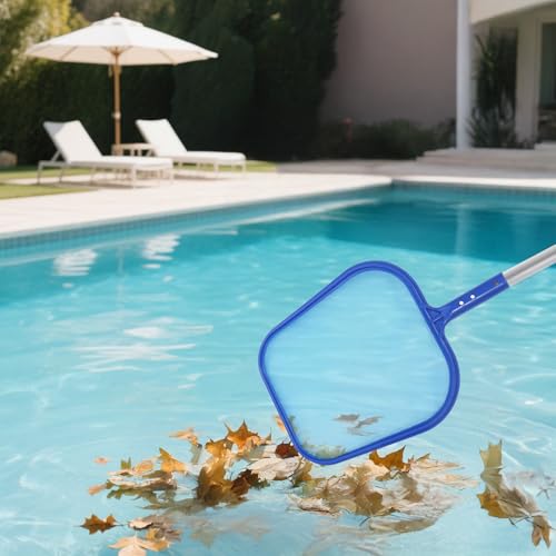 CarPlusStudio Pool Kescher – 2er Set Skimmer Netz Feinmaschig, Robustes Poolreinigungsnetz für Schwimmbecken, Sammeln von Blättern & Schmutz – Perfektes Pool Zubehör für schnelle Oberflächenreinigung