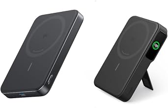 Anker MagGo Power Bank, Ultra-Slim 10,000mAh Magnetic Battery Pack with Qi2 Certified 15W Ultra-Fast MagSafe-Compatible Portable Charger
