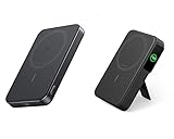 Anker MagGo Power Bank, Ultra-Slim 10,000mAh Magnetic Battery Pack with Qi2 Certified 15W Ultra-Fast MagSafe-Compatible Portable Charger