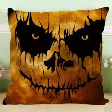 Generic Crazy Halloween Theme Pumpkin Fashion Cotton Linen Pillow Case Sofa Cushion Decor Gift-E