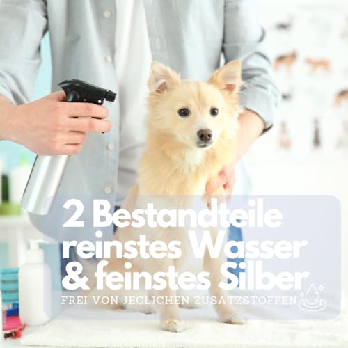 Natur Total kolloidales Silberspray Hund Katze WICHTIG: 100PPM hochdosiert 1000ml Silber Spray Kolloidales-Silber
