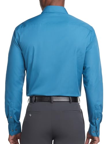 Image of Van Heusen Men's Poplin Regular Fit Solid Point Collar Dress Shirt