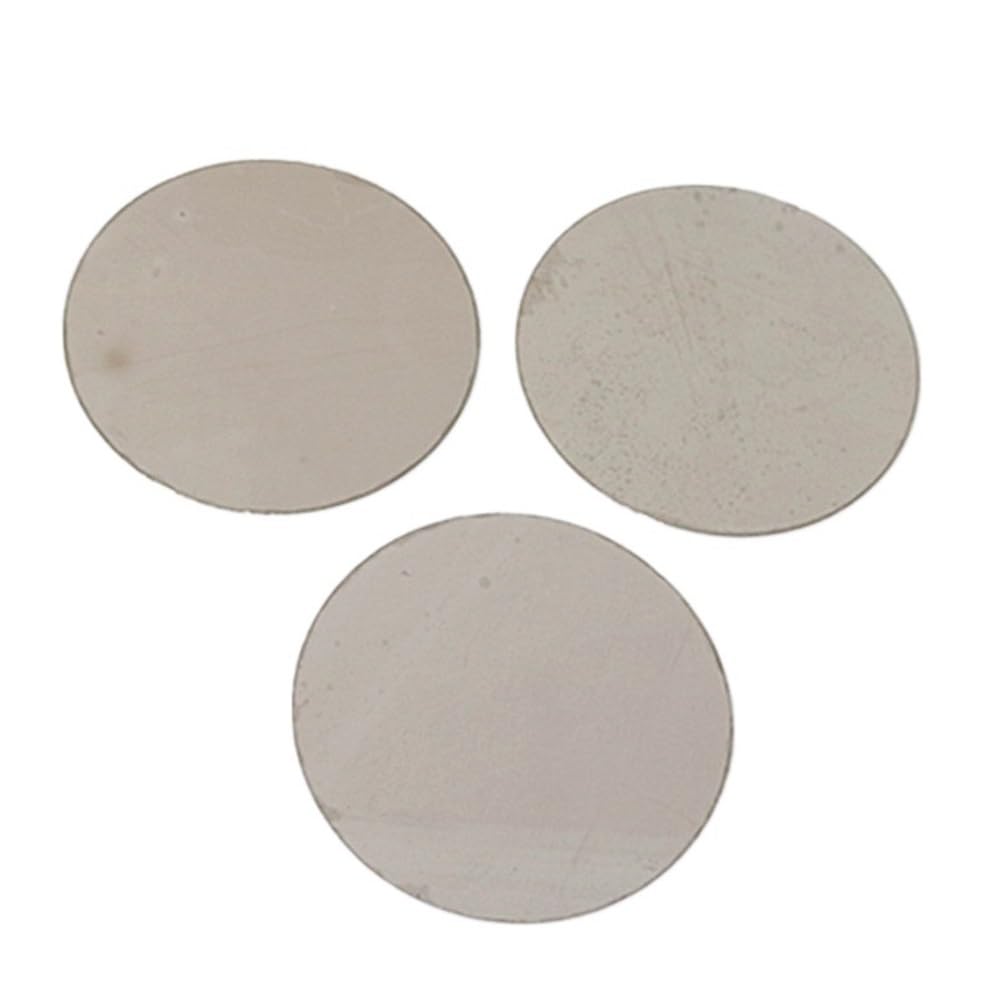 5pcs Round Mica Sheets Dia 15-40mm, Transparent High Temperature Resistant Mica Gasket for Heating Discs(15x0.2mm)