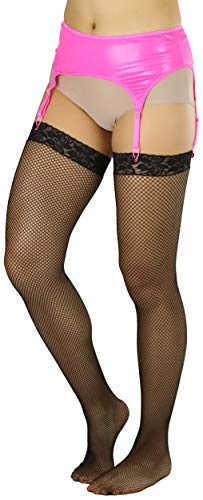 Image of ToBeInStyle Women's Wet Look Garterbelt