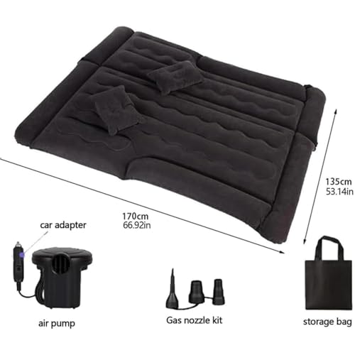 Matelas gonflable voiture lit siege arriere camping pour Suzuki Vitara couchage coffre - 3