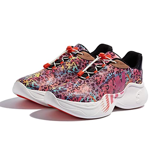 UIN Chunky Platform Sneakers for Women Colorful Lightweight Fashion Funky Floral Womens Sneakers Comfortable Slip in Shoes2