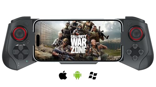 MFi Wireless Game Controller, Megadream iOS Mobile Gamepad Joystick für Phone 13, 13 Mini, 13 Pro Max, 12, 12 Pro, Pro Max, XR, XS Max, 11 Pro, 11 Pro Max, Direct Play (Schwarz)