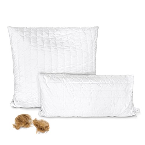 Kamelhaar Kopfkissen Kissen mit 100% Kamelhaarflaum Füllung in...