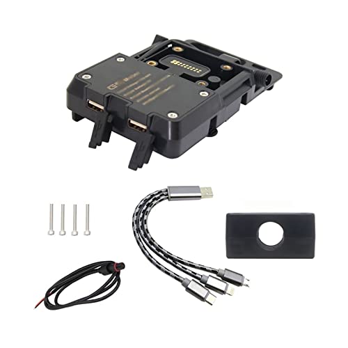 Chargeur induction moto sans fil USB et support téléphone anti-vibration pour BMW ADV