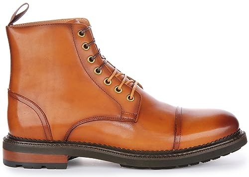 Kingston Men's Leather Lace Up Ankle Boots, Comfort and Durability for Casual Style2