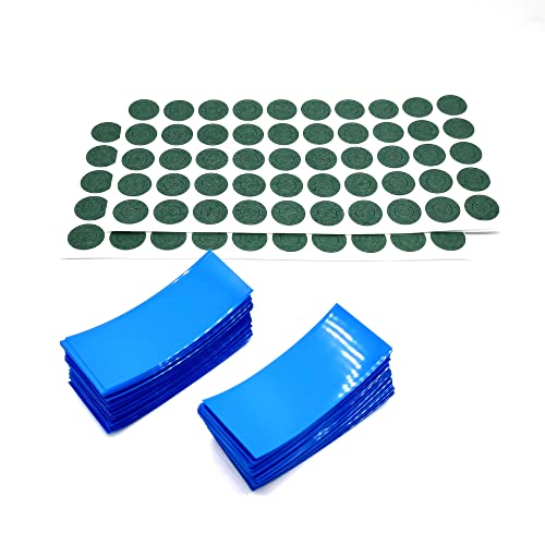 200pcs 18650 Battery PVC Heat Shrink Wrap Tube (30mm) and 200pcs 18650 Battery Insulator Ring for 18650 Batterie Insulation Protection